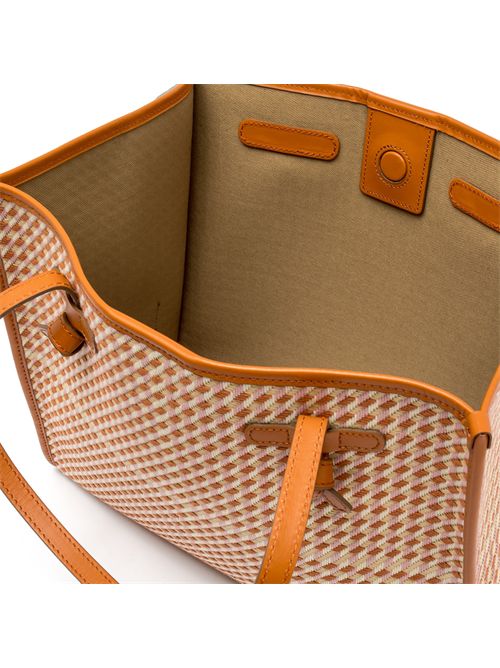 Shopping bag in tessuto pied de poule di misto cotone Spice GIANNI CHIARINI | BS 6850/COMM MSQSPICE